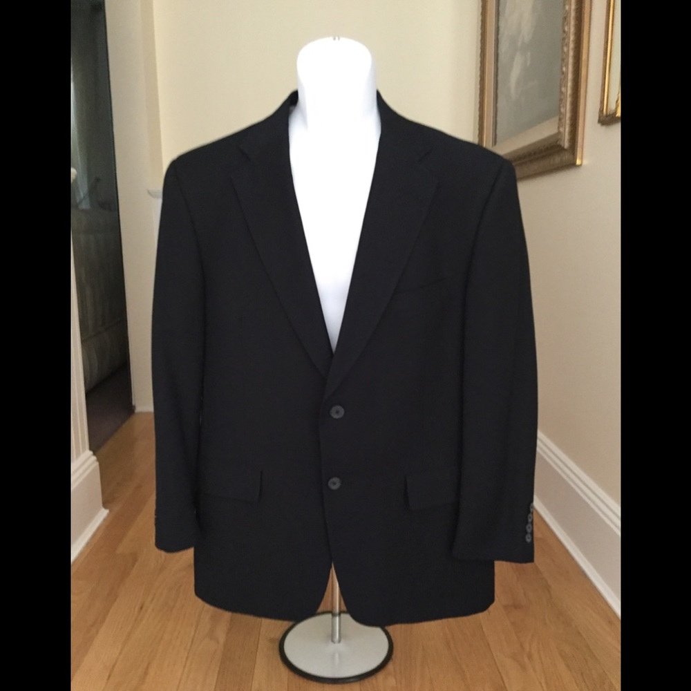 Tommy Hilfiger Vintage Navy Wool Sports Jkt Sz 40S